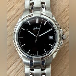 Belair Rare Luxury Watch Black Dial Stainless Bracelet New in Original Box